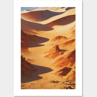 Desert Dunes in Summer Heat Posters and Art